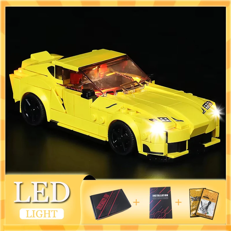 

Комплект светодиодных фонарей «сделай сам» для LEGO 76901 GR Supra Speed Champions, подарок для автомобиля Building Brock (только светодиодный светильник, модель без блоков)