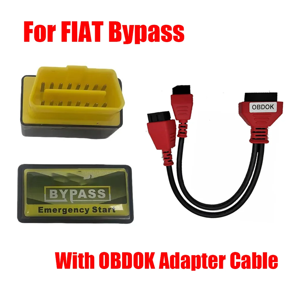 

OBD2 for FIAT Bypass Emergency Start Bypass Device With OBDOK Adapter Cable Start Auto Repair Essential Car Diagnostic Tools