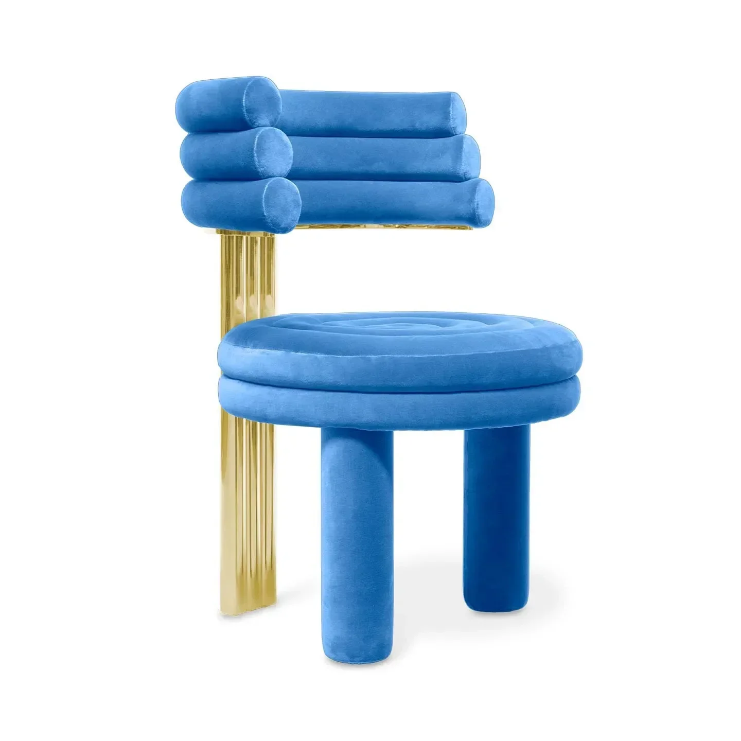 Home Modern Light Luxury High-end Restaurant Hotel Stainless Steel Backrest Chair