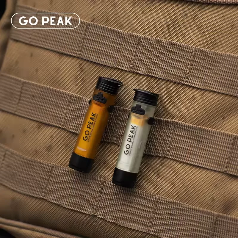 GO PEAK-minilinterna de bolsillo para exteriores, tapa con Clip para llave, Led ambiental, larga resistencia, alivio de desastres, luz pequeña de emergencia 5050
