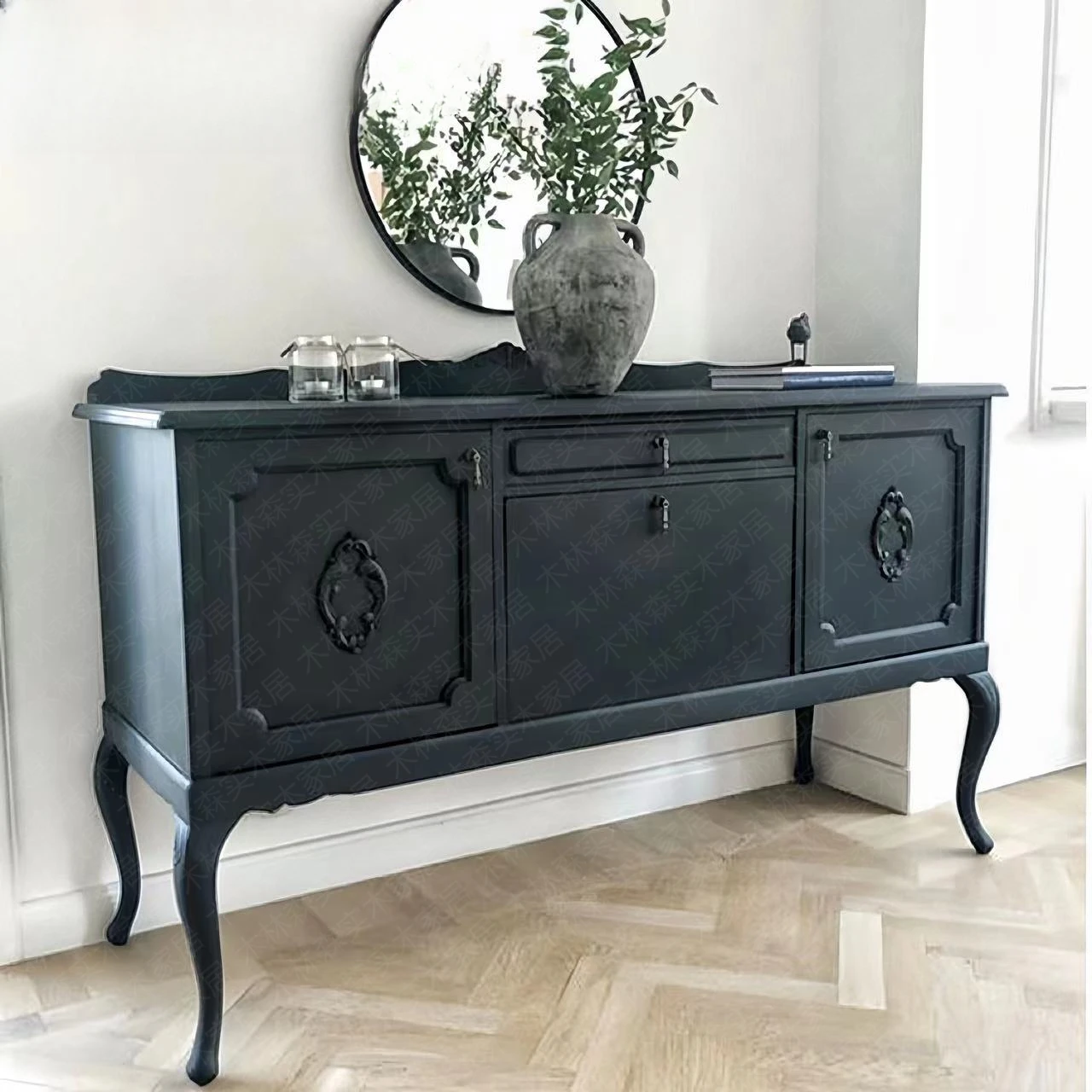 Old sideboard multifunctional storage cabinet/partition