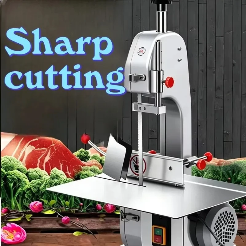 Electric Butchery Meat Saw Machine Commercial Cutter for Frozen Beef Rib Cutting Heavy Equipment for Professional