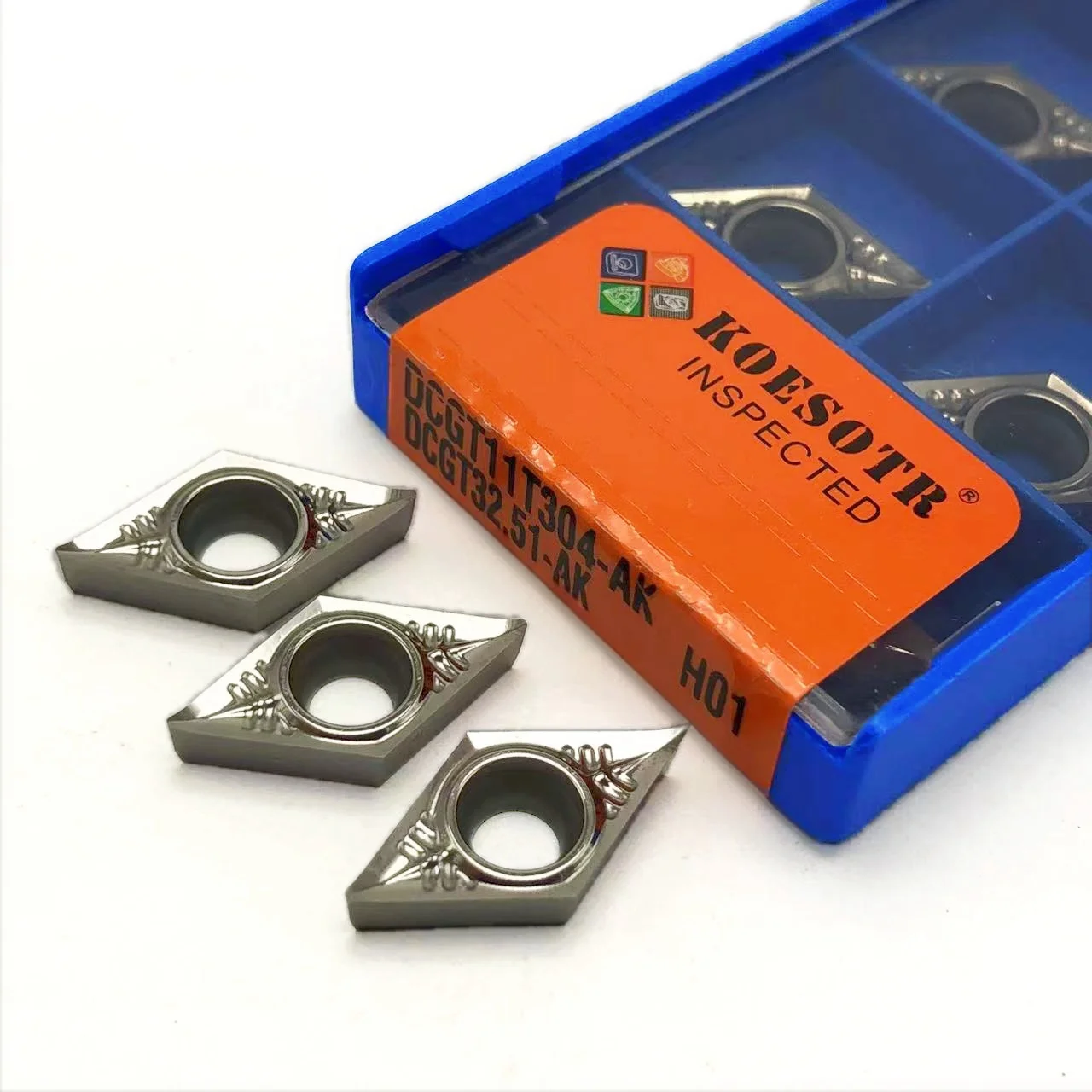 알루미늄 터닝 CNC 선반 가공 공구, 오리지널 인서트 밀링 커터, DCGT11T302, DCGT11T304, DCGT11T308, AK H01