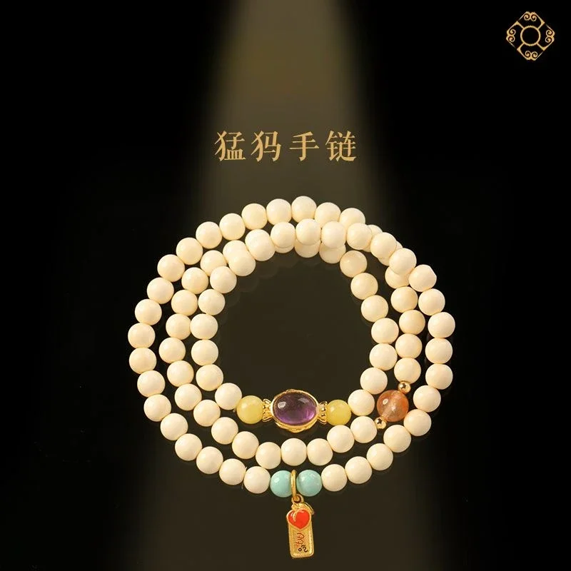 

Оригинальный натуральный мамонт, индивидуальный браслет, Зеленая сосна, пчелиный воск, Красный Кристалл, удачи, удачи, счастливая пара