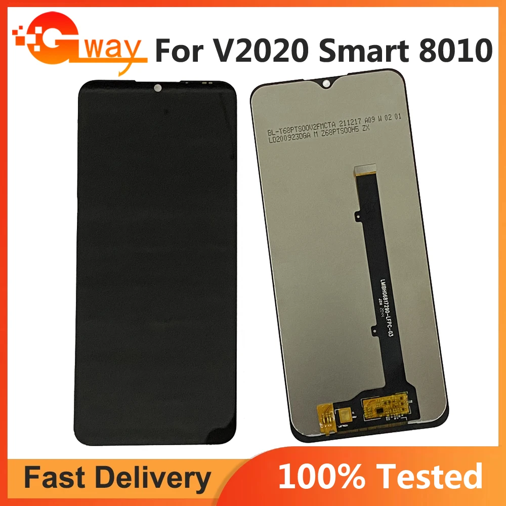 

6.82 Inch Black For ZTE Blade V20 Smart V2020 Smart 8010 Global LCD DIsplay Touch Screen Digitizer Panel Assembly With Sensor