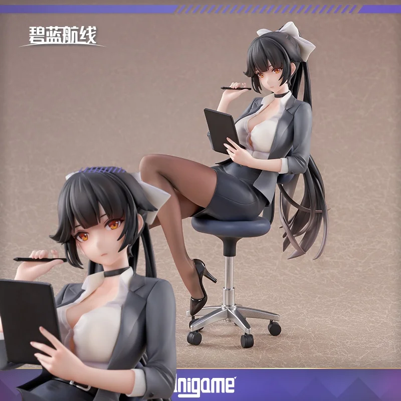 새로운 18.2cm 아즈르 레인 타카오 버전 소녀 1/6 피규어 액션 애니메이션 피규어 모델 게임 스태츄 성인 수집용 인형 장난감 소년 선물 재고