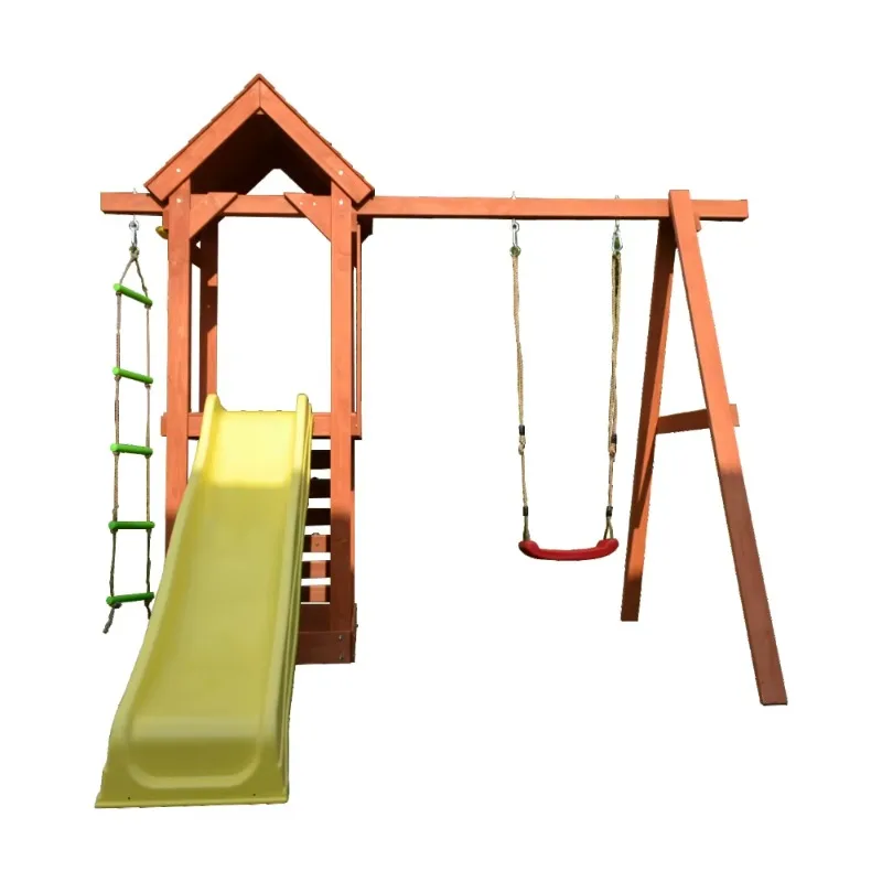 

Outdoor Wooden Kids Swing Set
