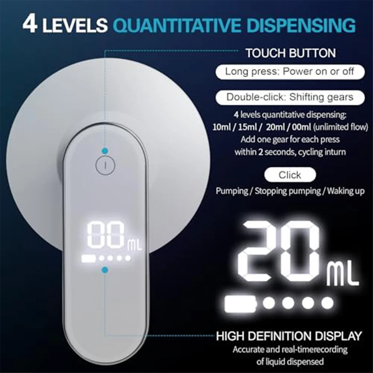SLQZT Dispenser automatico per collutorio, bottiglia contenitore per pompa dispenser portatile ricaricabile per lavaggio bocca 280 ml/9,47 once