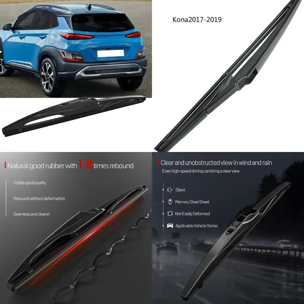 

02DE Tension Memory Wiper Blade Aerodynamic Design Universal for Vehicles Kona
