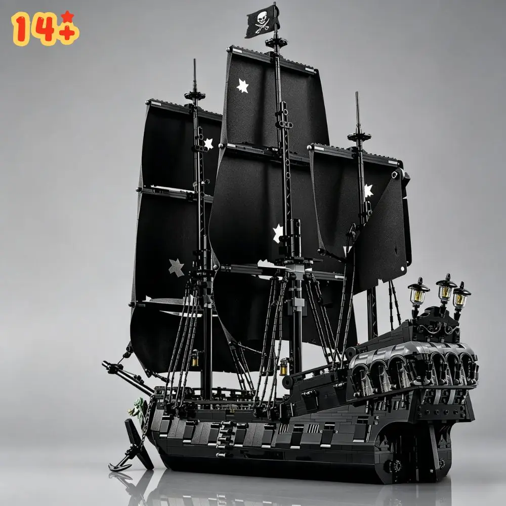 

2862Pcs Multifunctional Model Ornament Compatible With 10365 Pirate Ship Building BlockBlack Pearl Ideal For Collection