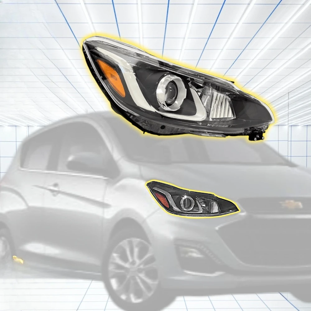 

Фара галогенная правая (со светодиодными ДХО в бампере) для Chevrolet Spark 2019-2022 гг.