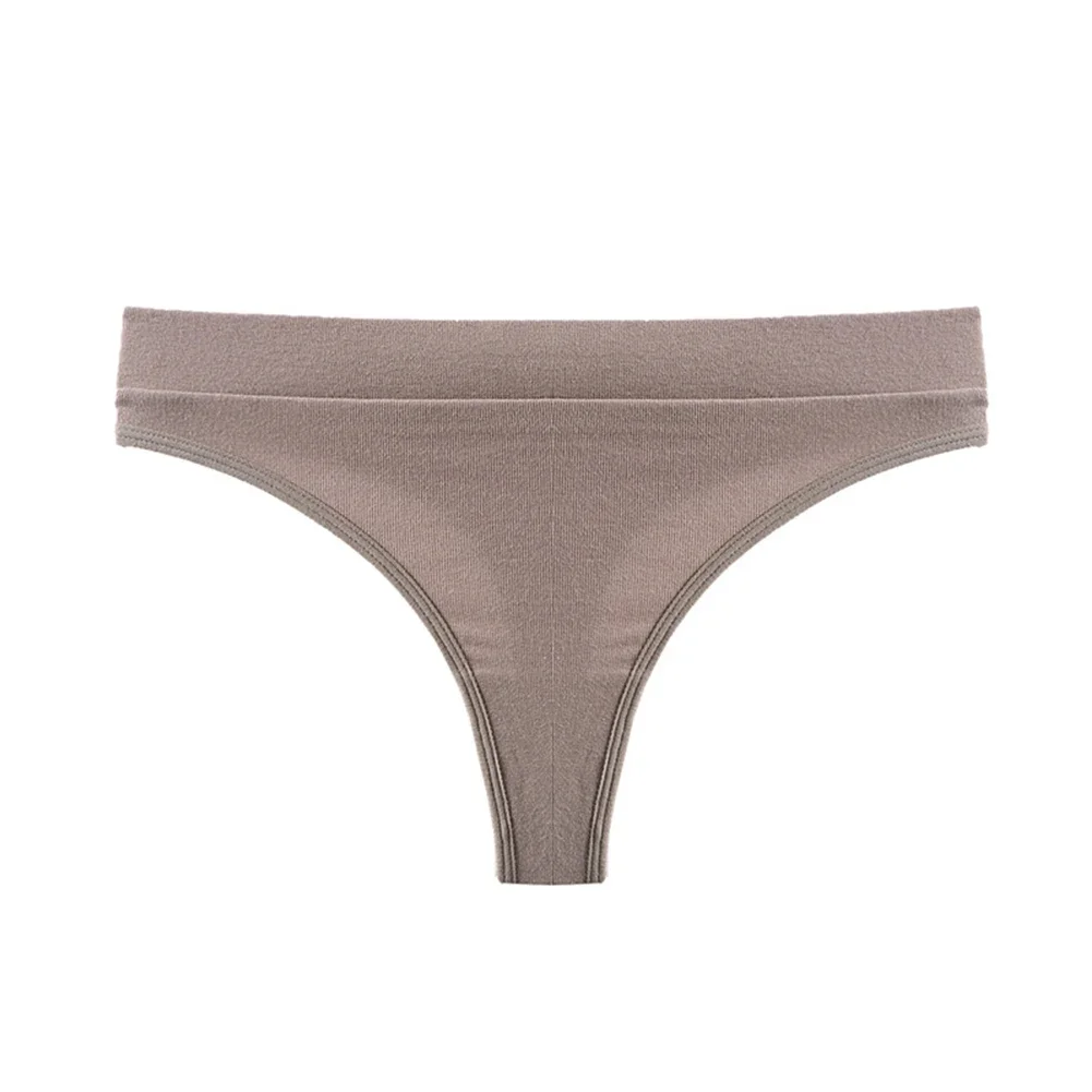 

Womens Cotton Thread Comfortable Thong Panties Sexy High Cut G-string Underpants Breathable Fitness Sports T-back Underwear