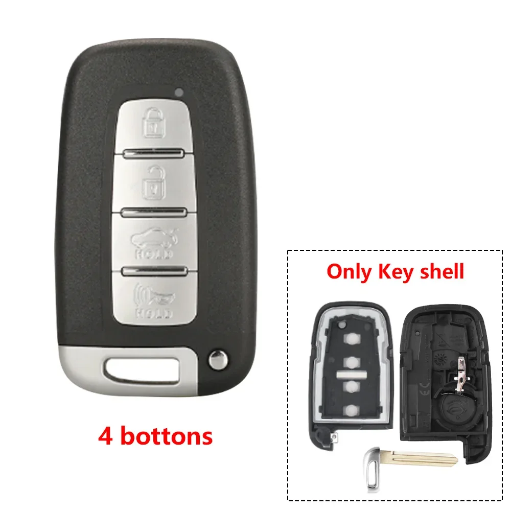 2/3/4 Bottons Original Car Key Case Shell for Hyundai IX35 Sonata 8 Elantra for Kia K2 K5 Sportage Forte IX45 I30 Tucson 2010