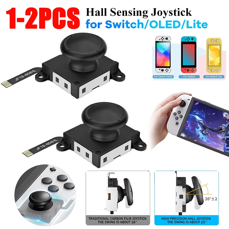 استبدال عصا التحكم التناظرية ThumbStick زر وحدة للتبديل OLED التبديل لايت Joy-on تحكم اليسار/اليمين عصا التحكم التناظرية
