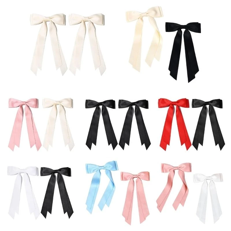 Lazos para para mujer, pinzas para con lazos, accesorios para cabello para fiesta Navidad, 2 uds., 15UB