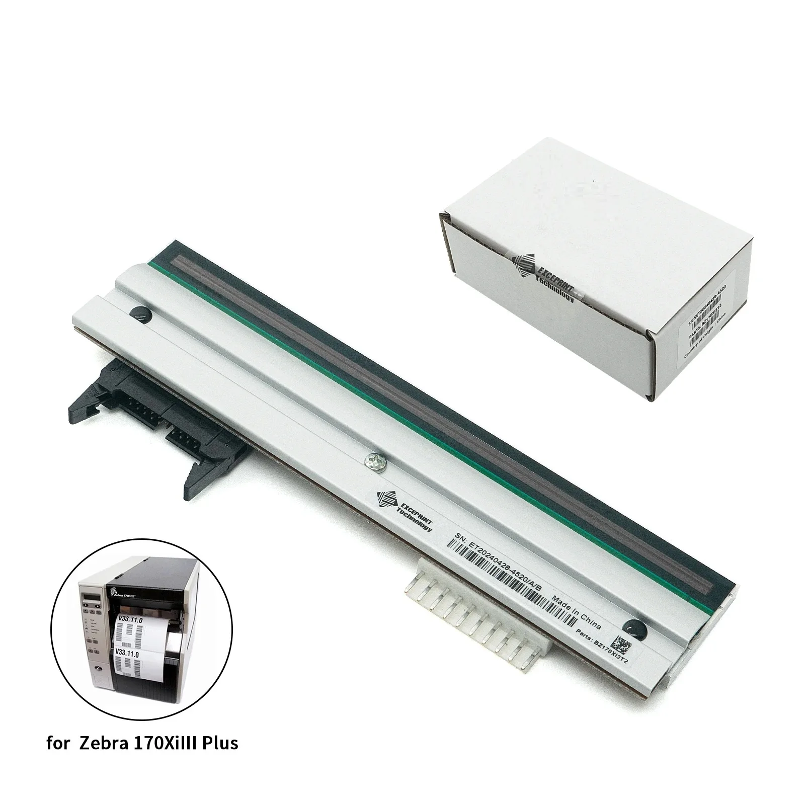 ✅ Cabezal de impresión de 300 ppp para cabezal de impresora térmica Zebra 170Xi3 170XiIII Plus, G46500M ✅
