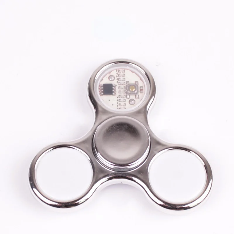 Fidget Spinner lumineux à lumière LED, créatif, 18 changements, Spinner à main EDC, jouets pour adultes, jouets anti-Stress au bureau