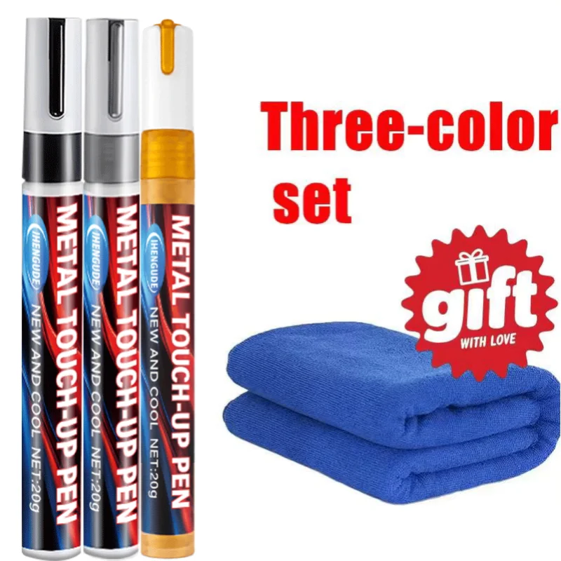 Car Button Paint Repair Pen - Black Plastic Touch-Up Pen for Auto Interior Scratch & Color Restoration