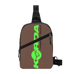 Korda Fishing Print Sling Chest Bag Custom Fish Carp Fisherman Gift Shoulder Crossbody Backpack for Men Travel Hiking Daypack