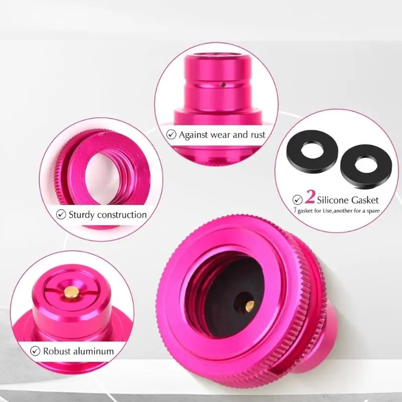 A0NC Conexión rápida Adaptador CO2 con TR21 4 Hilo masculino Home Sodas Bubblers