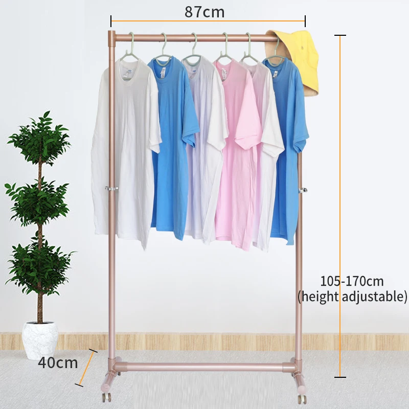 Top quality portable telescopic stand aluminum foldable coat cloth hanger rack