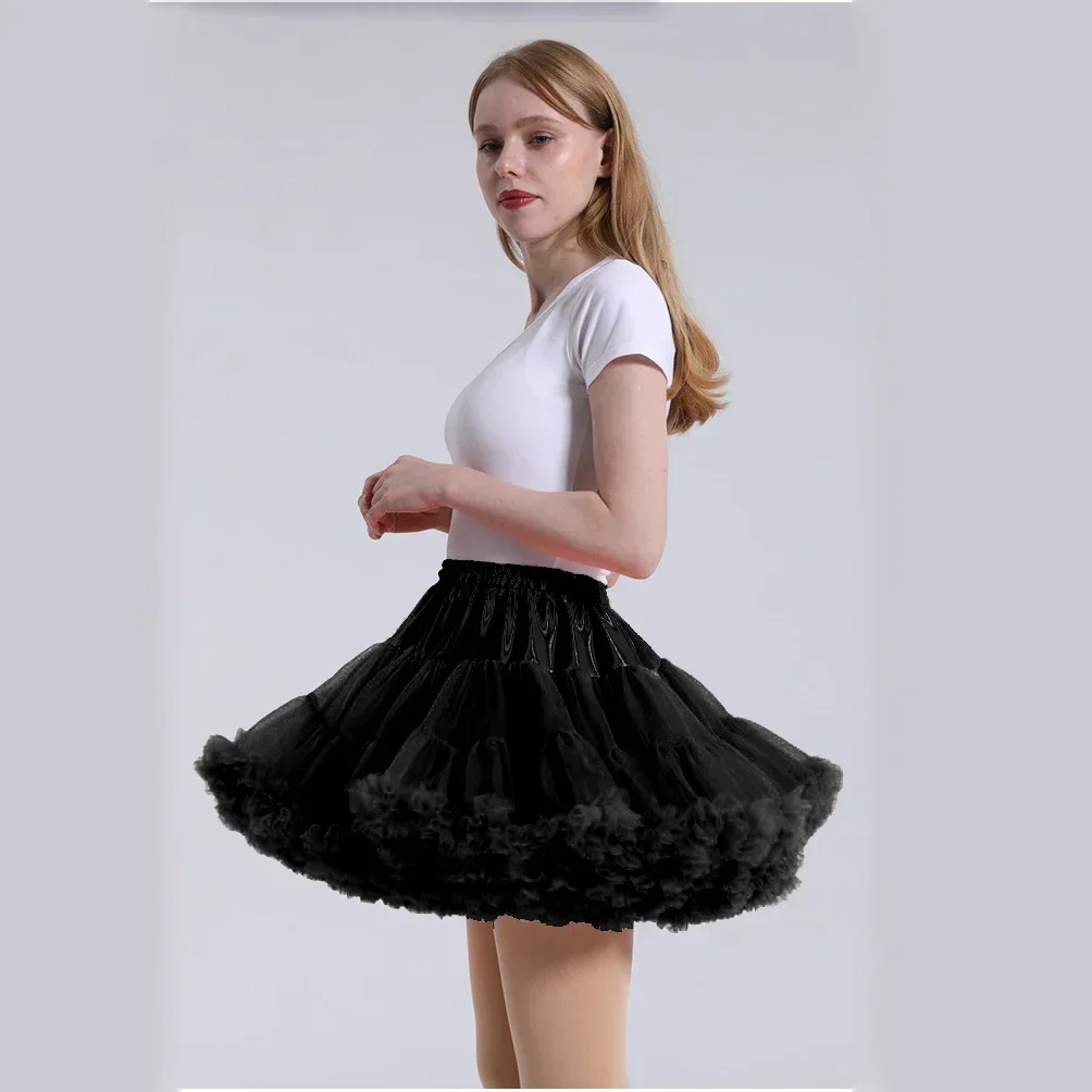 Nowa ulepszona super bufiasta damska Mini halka tiulowa krótka Vintage ślubna halka dla nowożeńców podkoszulek Cosplay Rockabilly Tutu