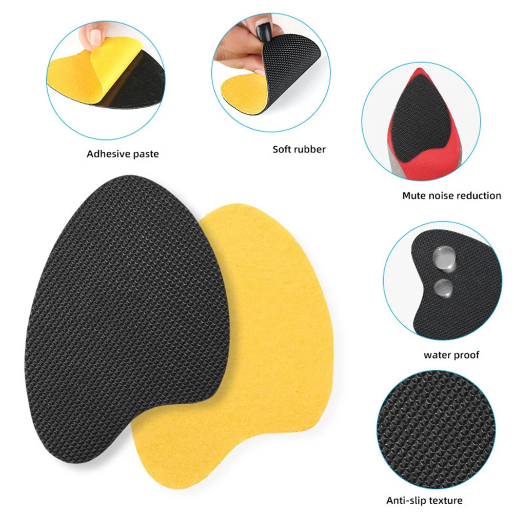 4 Pairs Anti-slip Stickers for Soles Shoes High Heel Pads Non Grips Protectors Adjustable Tree Bottom