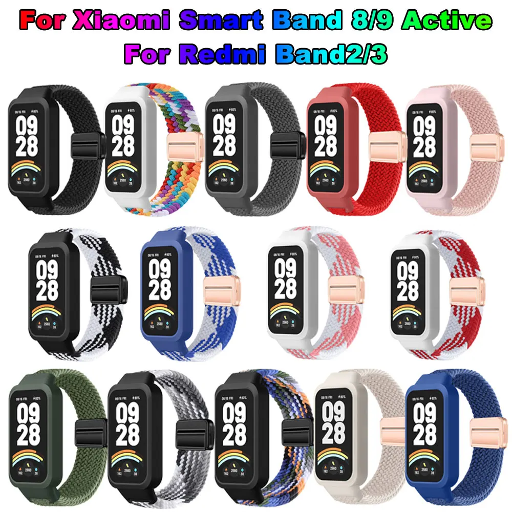 �y�Z�[�����zRedmi Band 3/2�AXiaomi Band 9 Active/8Active�p�i�C�����������o���h�A�A�N�Z�T���[�P�[�X+���X�g�o���h�A�\�t�g�X�}�[�g�E�H�b�`�X�g���b�v�x���g