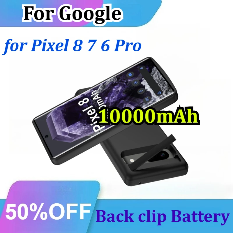 For Google Pixel 8 7 6 Pro Battery Cases New Power Case High Capacity 10000mAh External Battery Charging Case