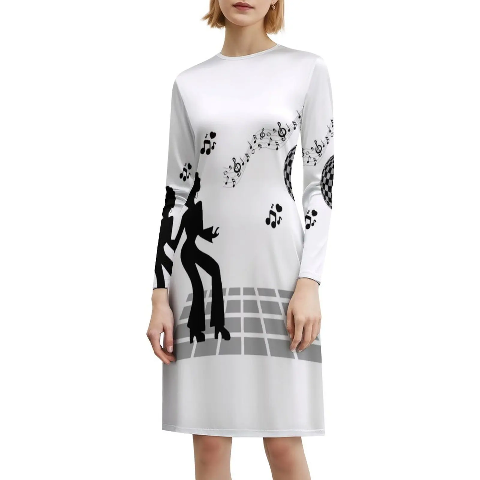 فستان بوهيمي عتيق لحفلات الديسكو بأكمام منتفخة أو خيارات بدون أكمام للنساء فستان أنماط ريترو 50S 90 S 70 S 60S #6