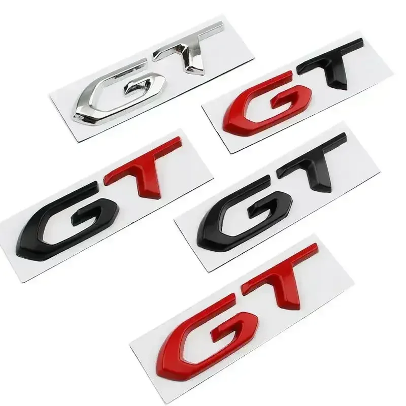 

Suitable for Kia GT Car 3D Metal Letter Logo Badge Decal Sticker Car Car Trunk Letter Badge Styling Sticker