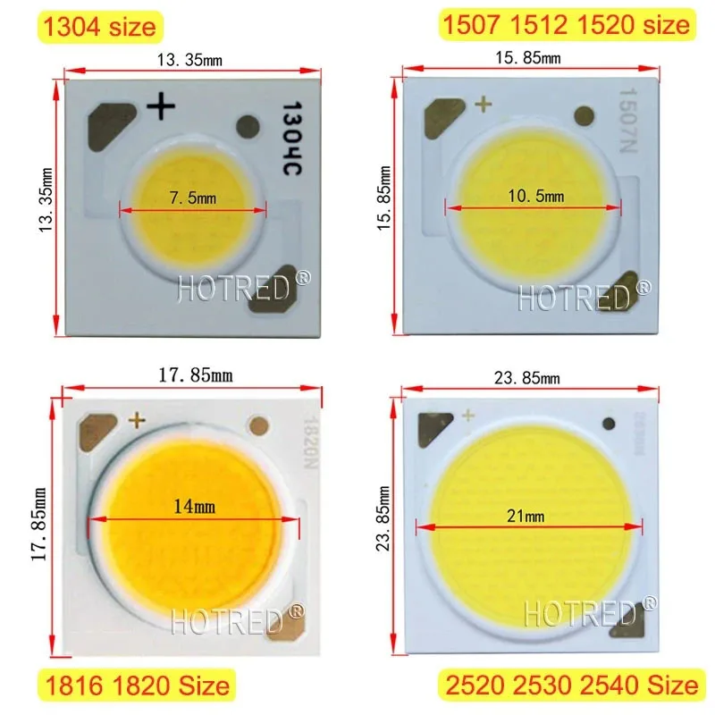 10PCS/lot Original High CRI90-93 LED CXA1304 CXA1507 CXA1816 CXA2520 CXA2530 CXA2540 2700K3000K 3500K 4000K CRI90 COB Chip Diode