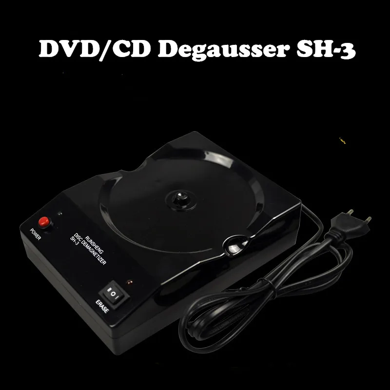 SH-3 Upgrade Version DVD/CD Demagnetizer Degausser Embellish Sound Bile Duct Wire Blue Light Demagnetization Degaussing Device