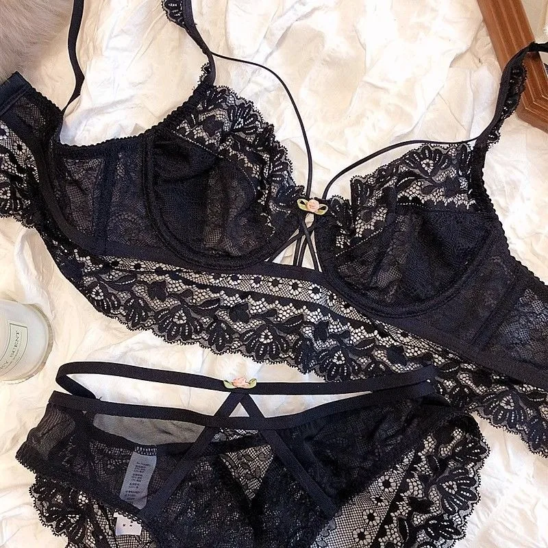 sexy-puro-desejo-conjunto-de-roupa-interior-outerwear-renda-fina-lingerie-preta-e-calcinha-terno-corte-sem-anel-de-aco-oco-para-fora-conjunto-de-sutia-menina