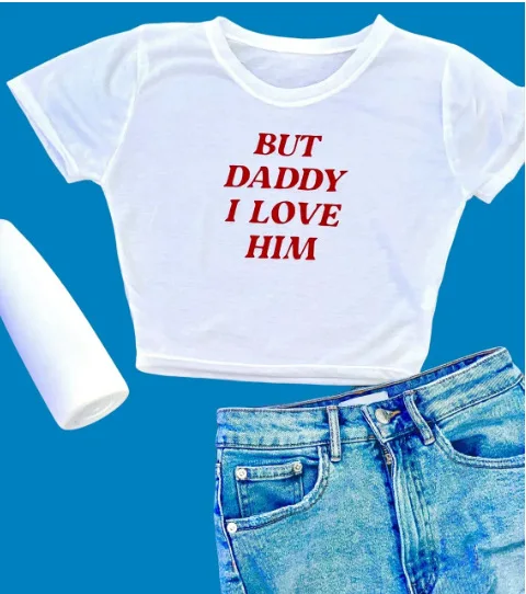 Ich wünsche Amazon Versorgung, aber Papa Ich liebe ihn gedruckt offenes Nabel Kurzarm T-Shirt