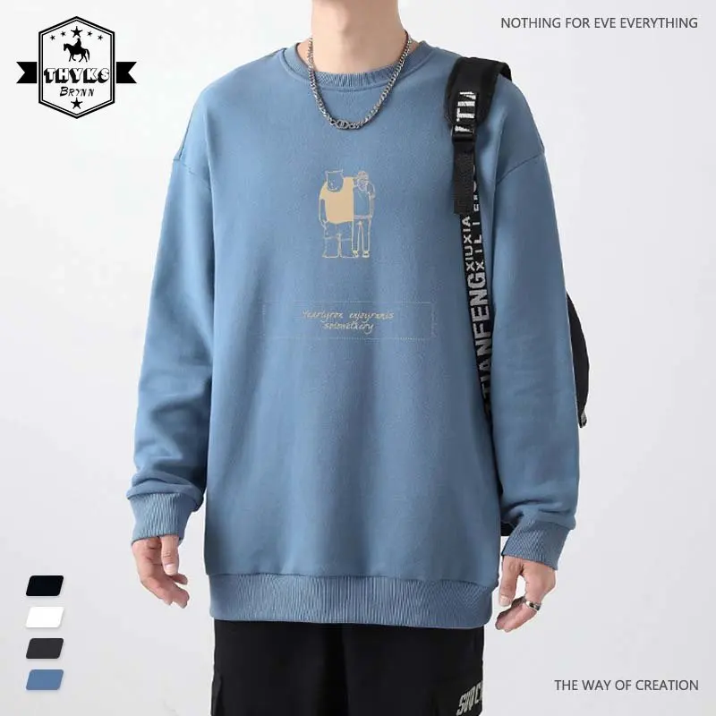 

Harajuku Loose Hoodies Men Women Letter Printed Pattern Couple Pullover Simple Causal Sweatshirt Unisex Clothes Autumn Winter