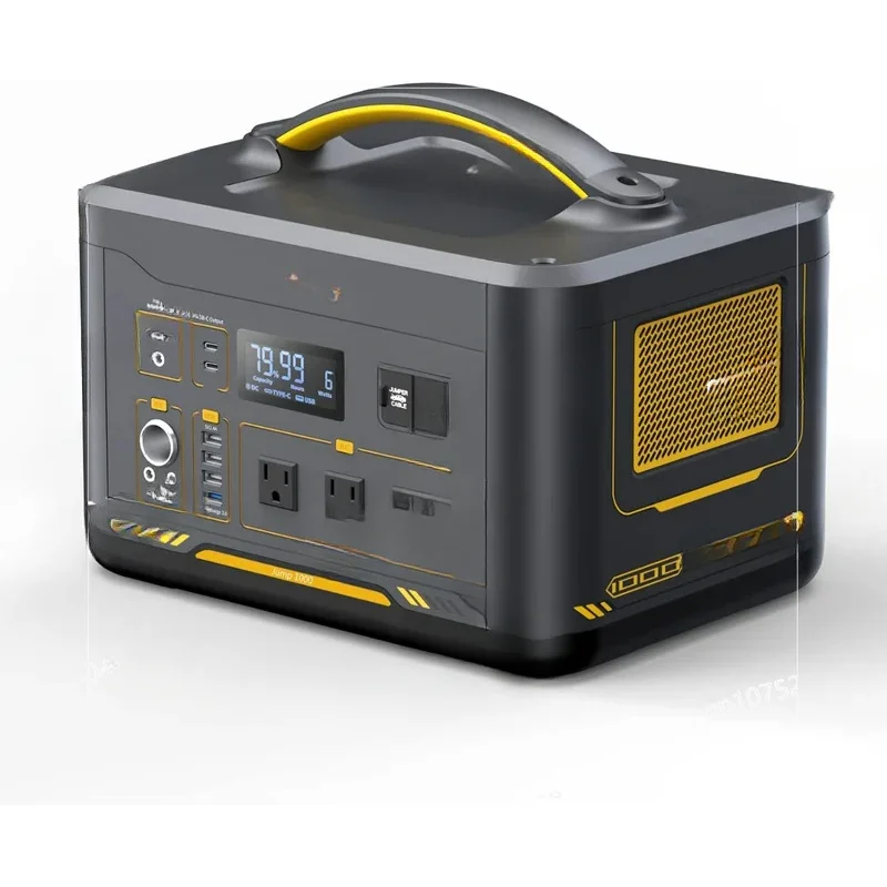 Portable Power Station 1000W (2000W) 1408Wh LiFePO4 Battery Powered Generator with 3x Sine Wave 1000W AC Outlets