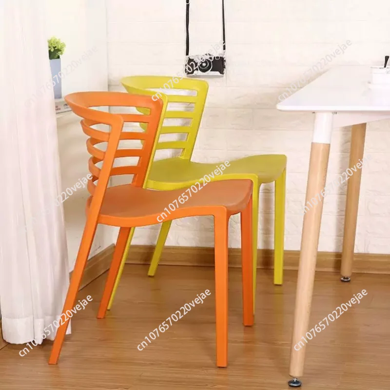 Nordic Dining Chair Modern Dining Chairs Office Chair Designer Creative Backrest Plastic Kitchen Furniture Plastic Chair t