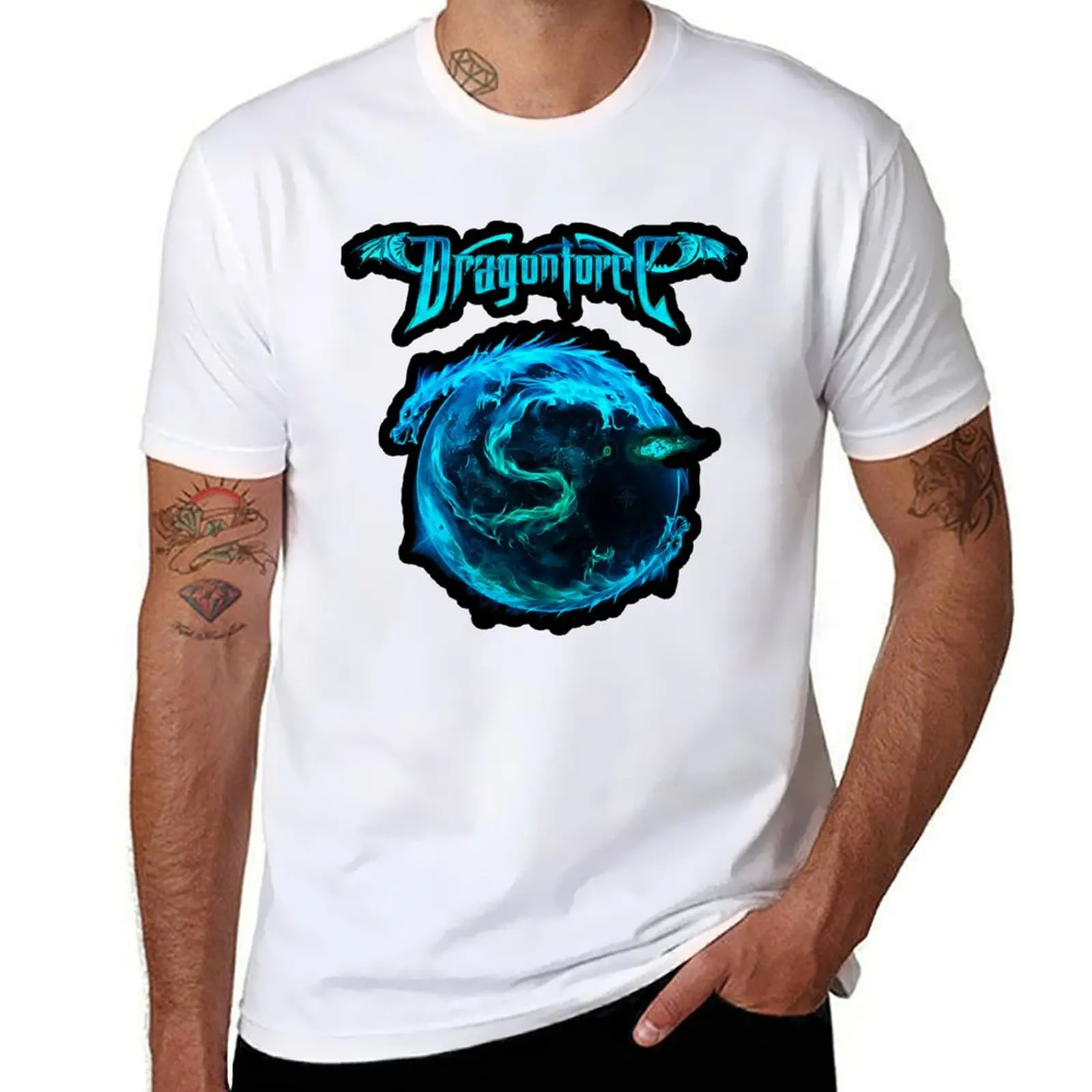 

DRAGONFORCE MUSIC ARTWORK T-Shirt man t shirts cotton t shirts for man graphic tees T-Shirt