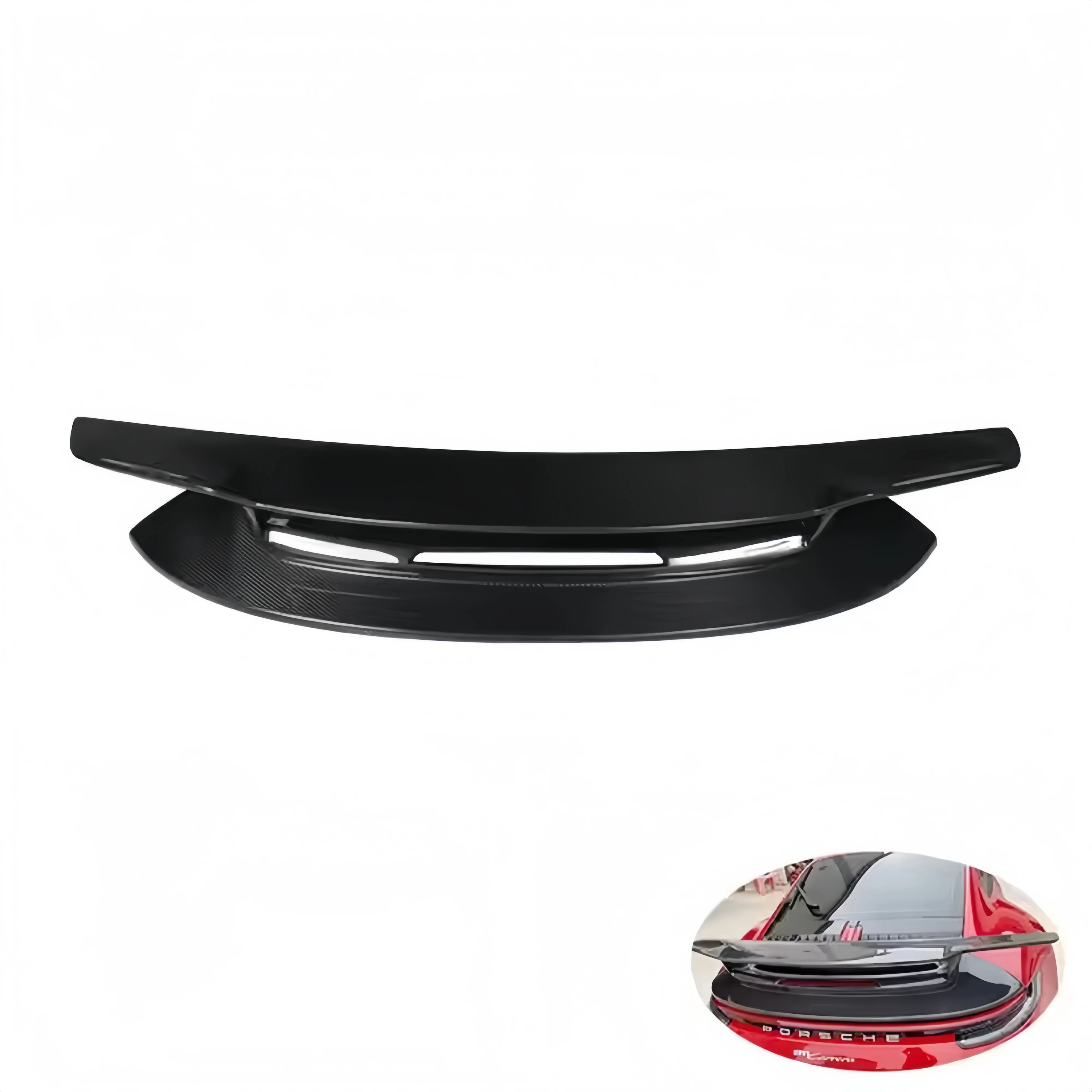 

New SD Style Dry Carbon Fiber Rear Spoiler Suitable for Porsche 911 992 Upgraded Trunk Spoiler Dry Carbon Fiber