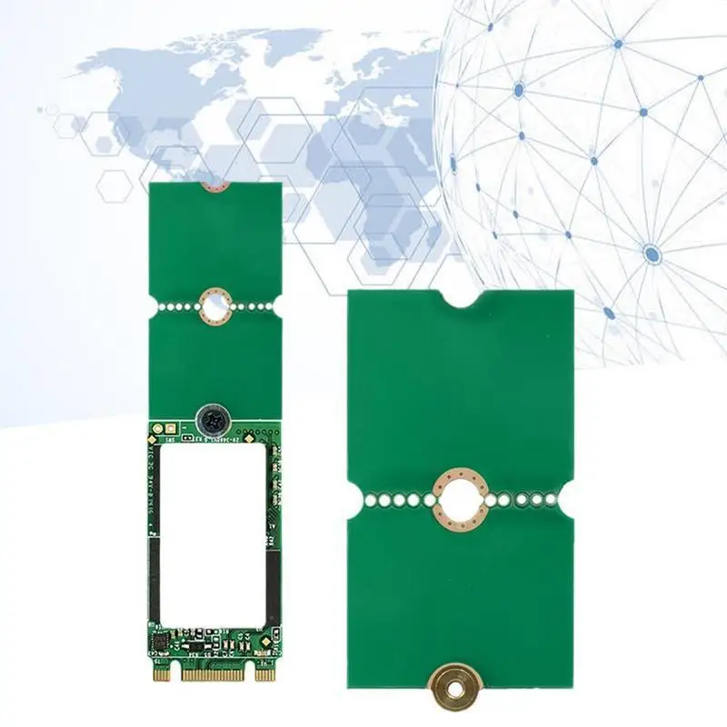 NGFF M.2 SSD Adapter Card 2242 To 2280 2230 To 2280 Transfer Card Adapter Expansion Rack Board Riser Card Convert Card