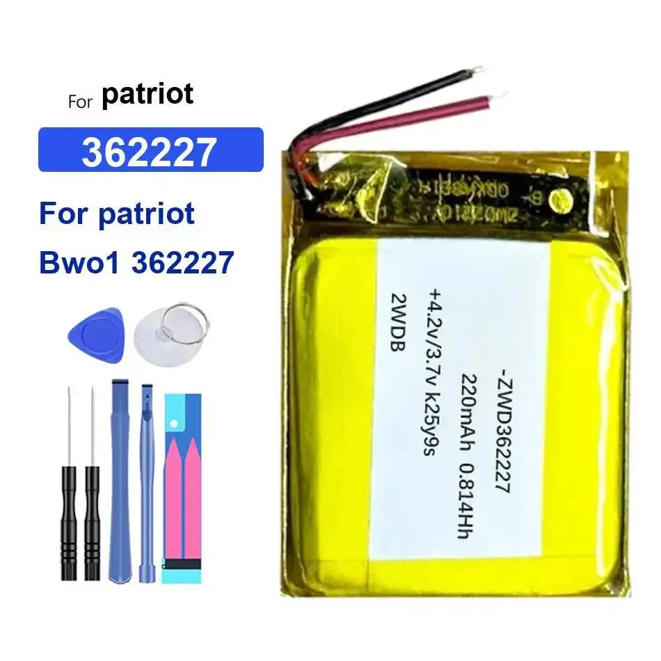 

Watch Battery For Patriot Bwo1 362227 195Mah Reliable Replacement