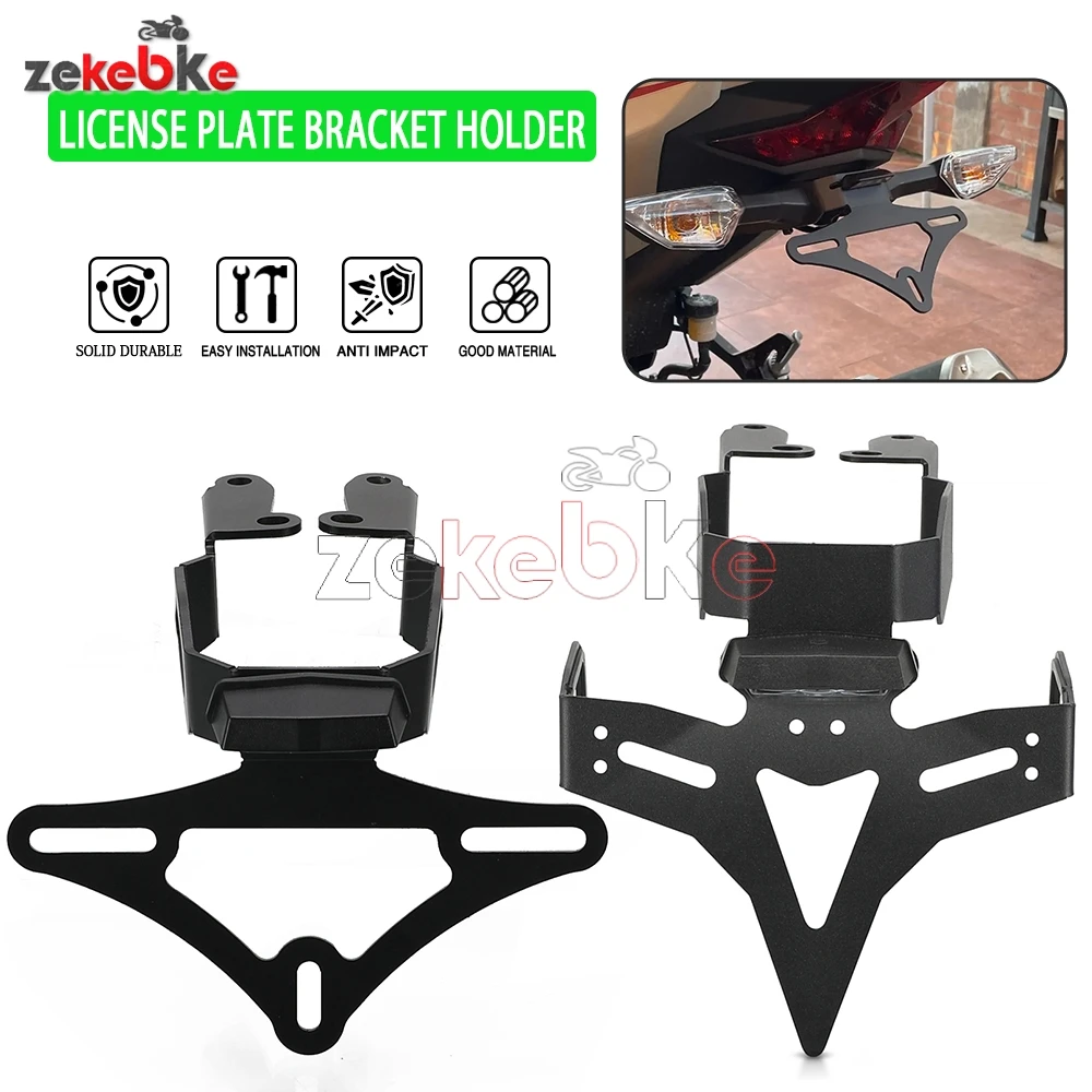 

Motorcycle Adjustable License Plate Holder Bracket Rear Tail Tidy Fender Eliminator Kit For Kawasaki Ninja 400/ Z400 500/Z500