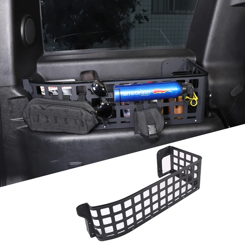 

For Hummer H2 2003-2007 Aluminum Alloy Car Trunk Storage Baskets On Both Sides Of The Fence Indoor Modification Accessories