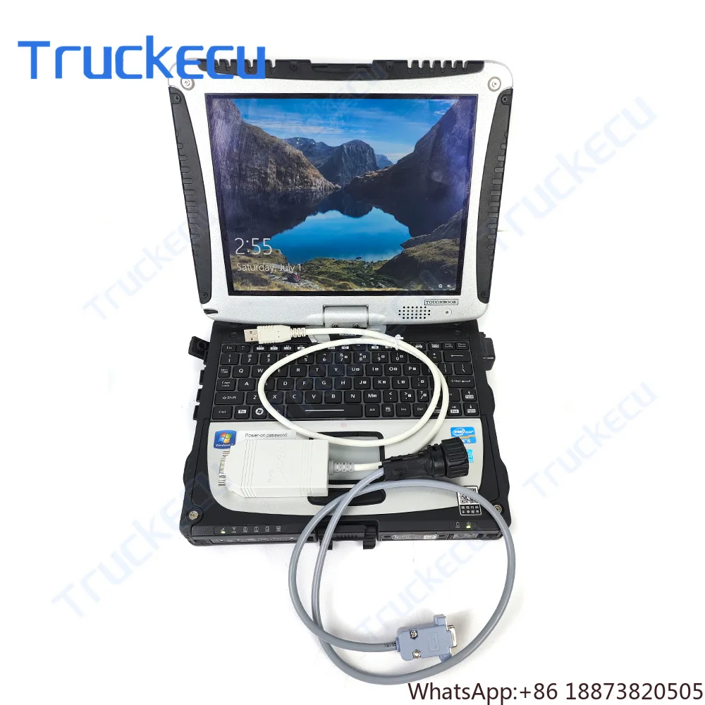 

Multi-language Crown Peak System for Linde Forklift Hydraulic Brake Diagnostic Tool with CF19 Laptop