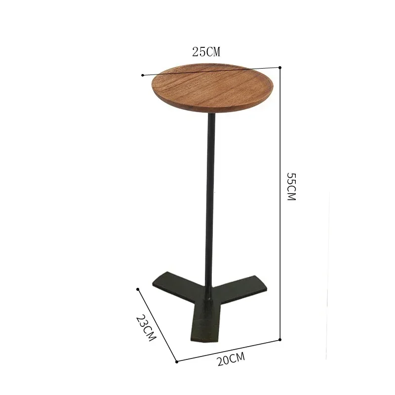 거실 소파 슬릿 테이블, 좁은 모서리 가장자리 테이블, 미니 침대 옆 이동식 테이블, 단단한 나무 간단한 가구, 공간 절약