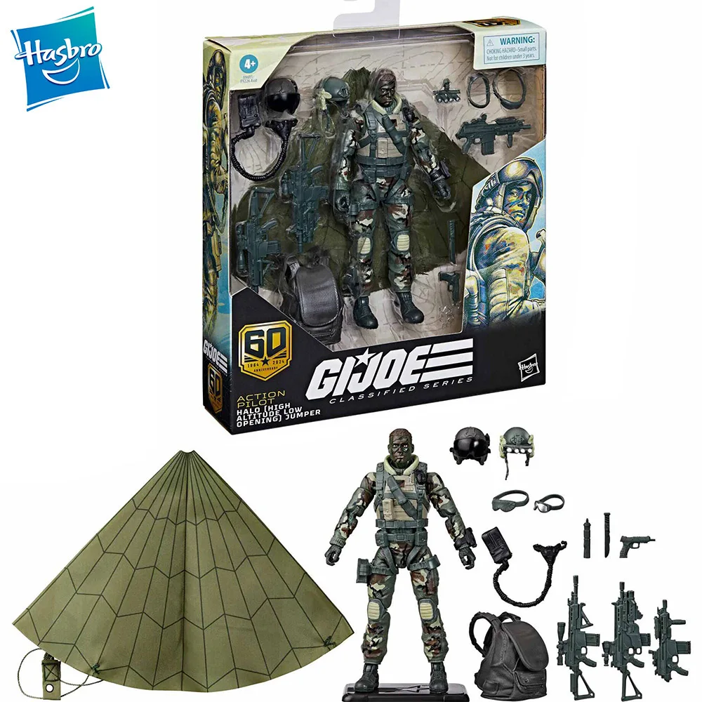 In Stock Original Hasbro G.i. Joe Classified Series Halo High Altitude Low Opening Jumper Anime Figure Action Figure Model Toys