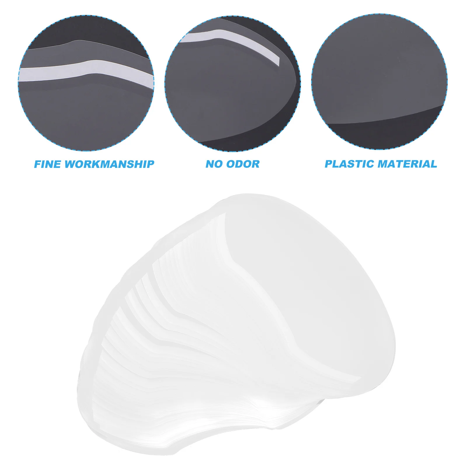 

50Pcs Anti-Splash Facial Baffle Hair Salon Eye Guard Professional Hair Cutting Face Cover Kid Haircut Shield Baffles