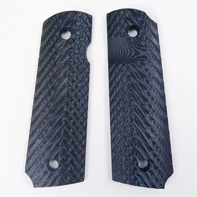 1pair Tactics 1911 Grips Blue G10 Handle Grips Patch Custom Grips CNC Handle Grips Accessories
