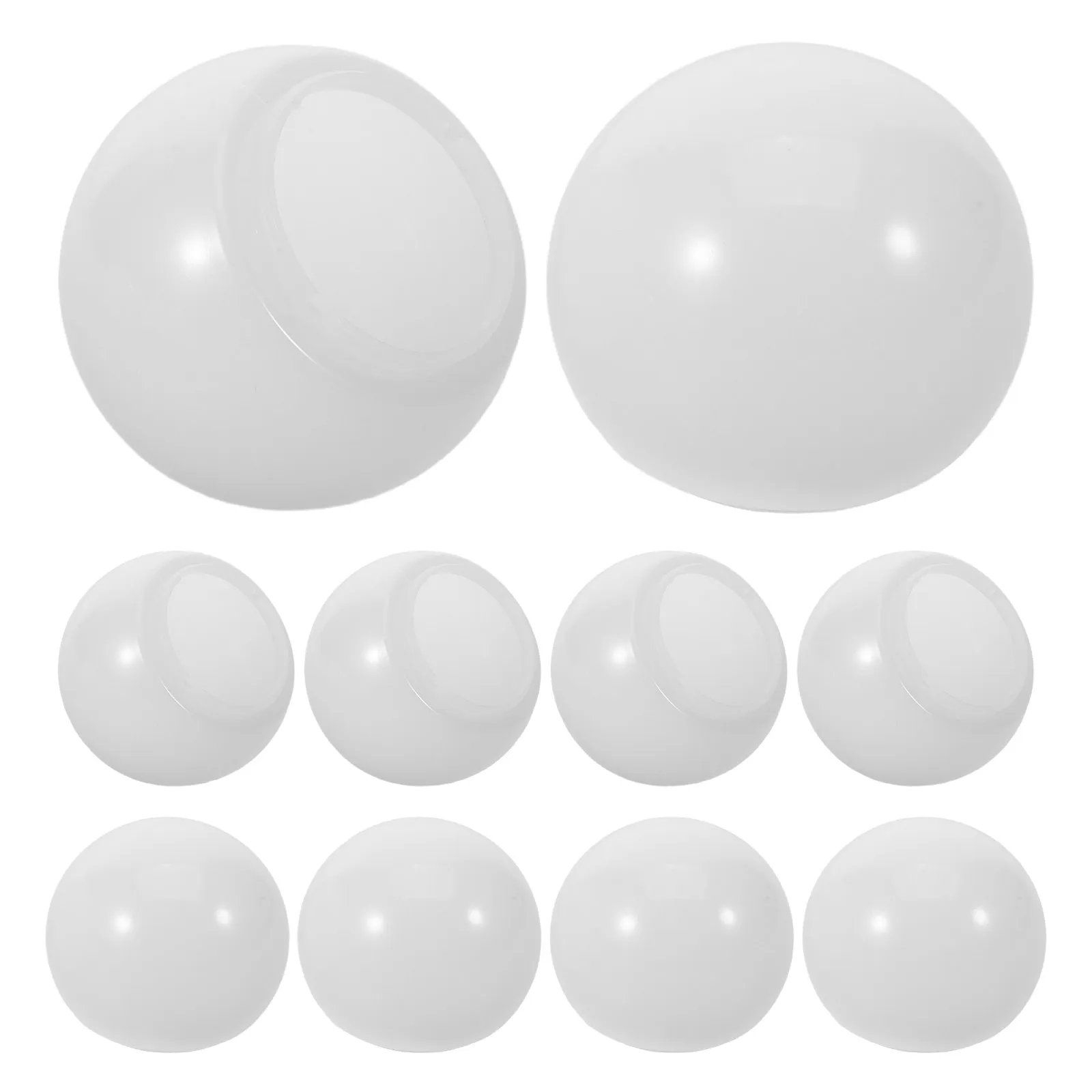 

20Pcs Hemispherical Lampshade Vanity Light Globe Replacement Smooth Surface Makeup Mirror Bulb Covers Soft Lighting